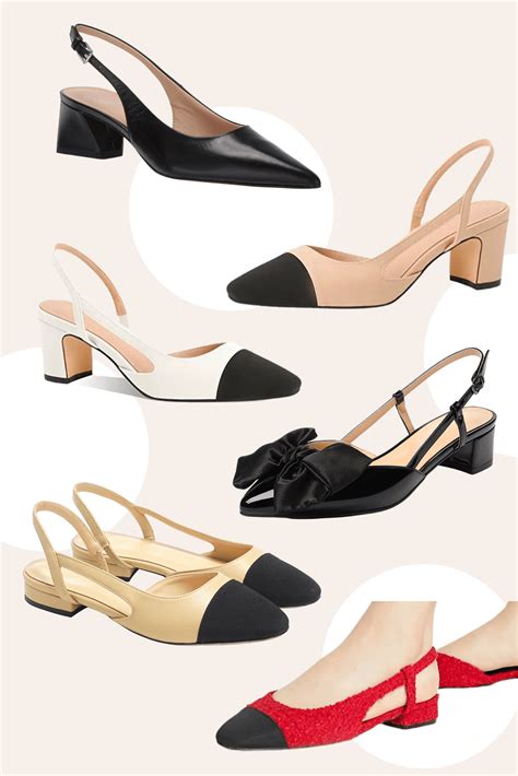 chanel slingback dupe|Chanel dupe aesthetic.